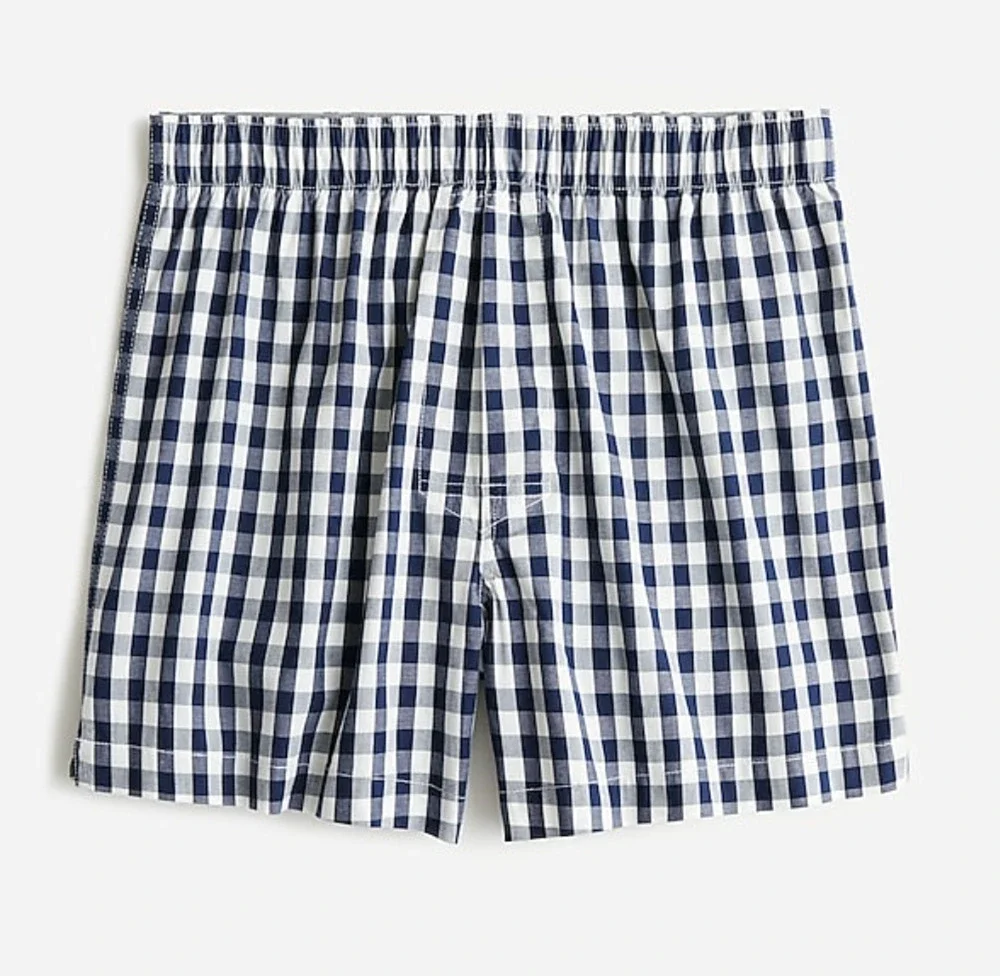 NWT J. Crew Patterned Boxers S Van Buren Gingham Blue Plaid Men's J.Crew BW438